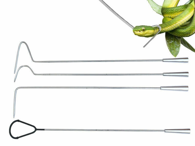 Human Snake Handling Kit|Snake Removal Kit|Snake Hooks 18 Pcs|PU Leather Pouch