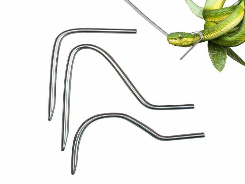 Human Snake Handling Kit|Snake Removal Kit|Snake Hooks 18 Pcs|PU Leather Pouch