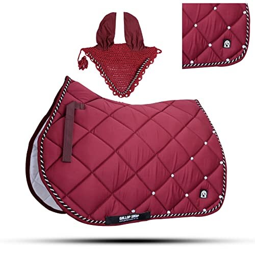 Numnah Horse Saddle Pad With Matching Ear Bonnet (Ship From USA)…